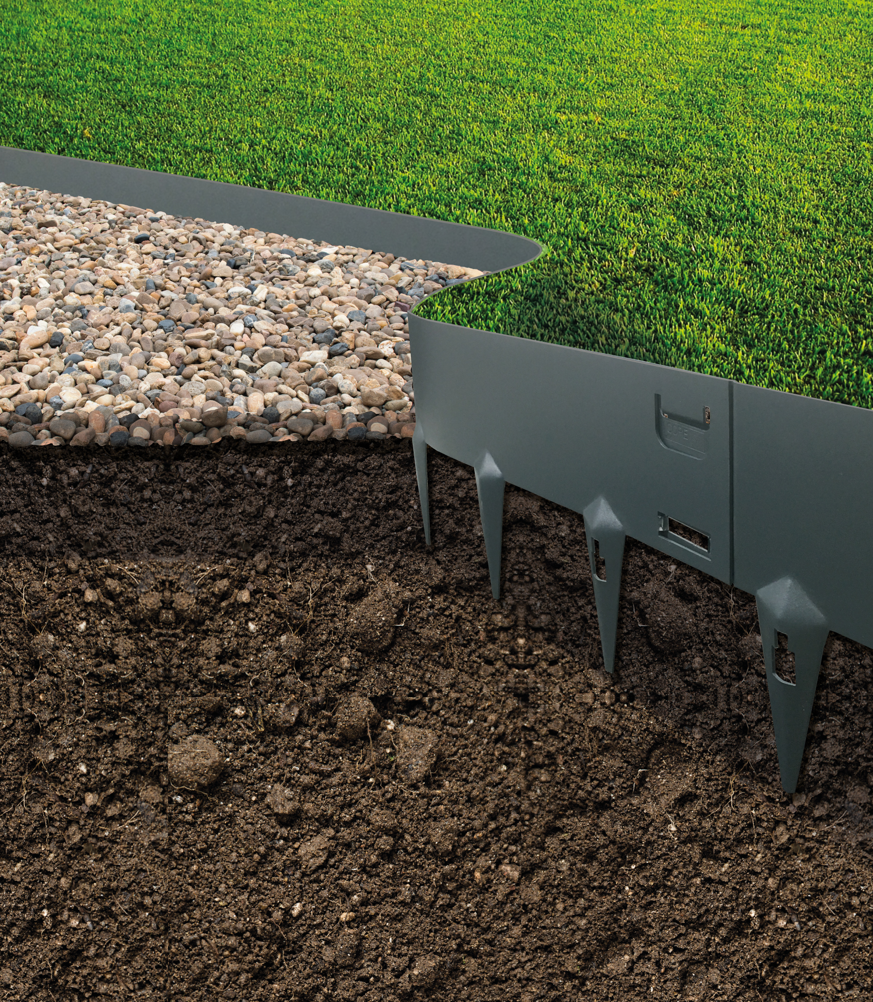 Ecco Core Edge Border Zwart 10x100 cm (5 stuks) - Afbeelding 2