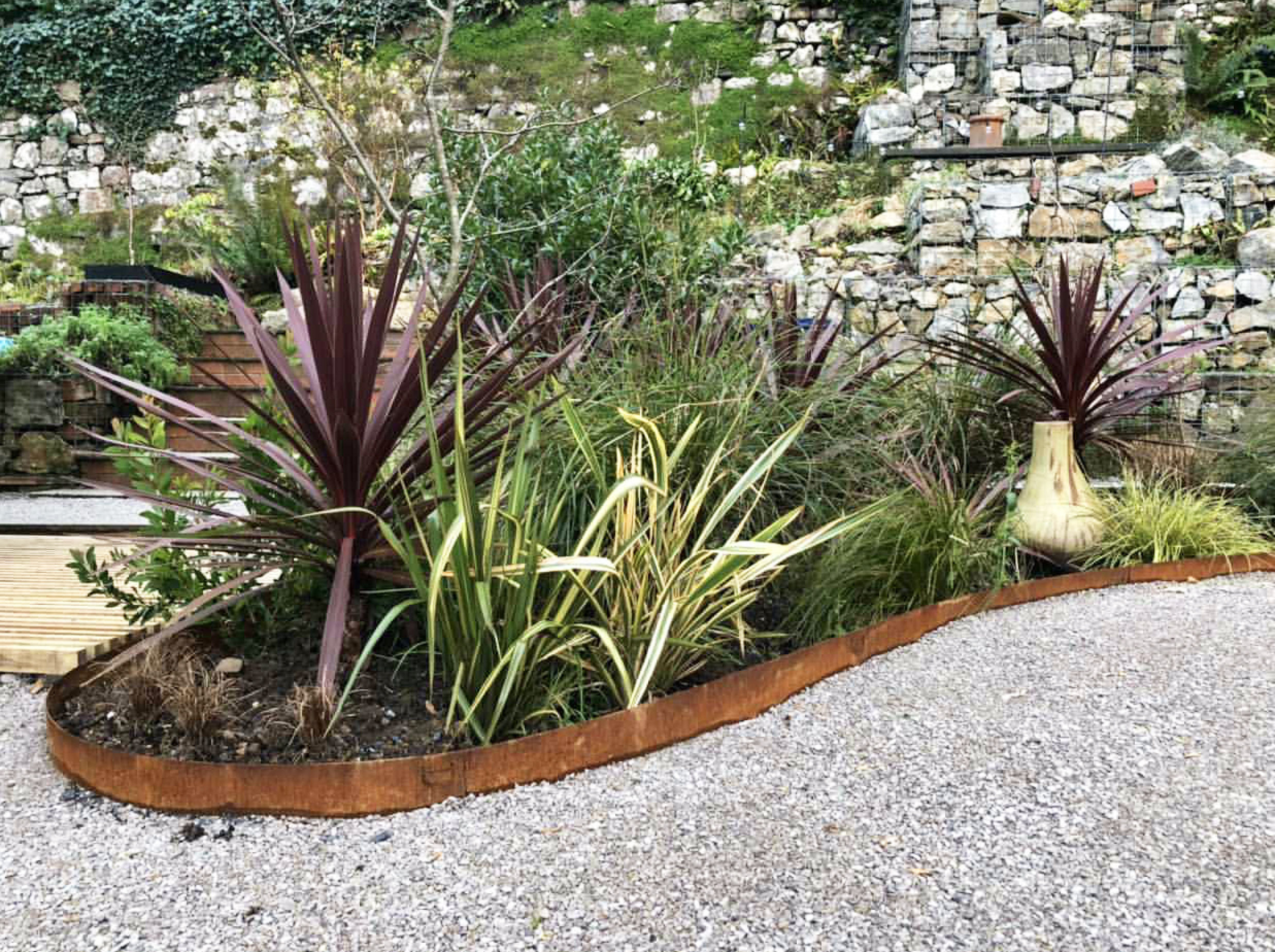 Ecco Core Edge Border Cortenstaal 10x100 cm (5 stuks) - Afbeelding 3