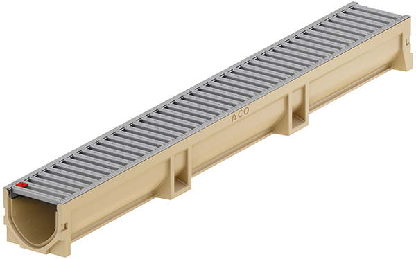 Aco euroline 100 grey (verzinkt staal, gepoederlakt)