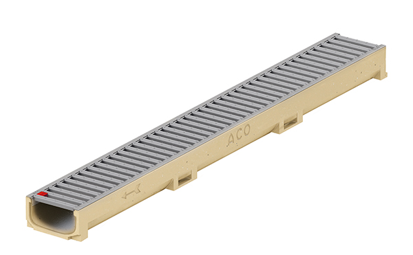 Aco euroline 60 grey (verzinkt staal, gepoederlakt)